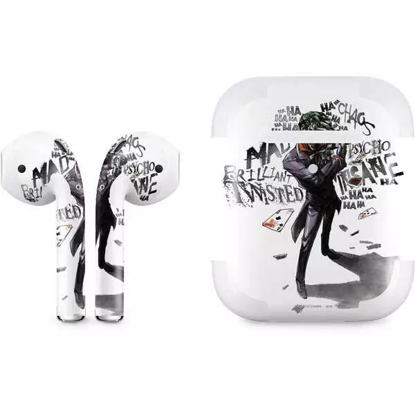 DC Comics The Joker Apple AirPods 2 Skin - Brilliantly Twisted - The Joker