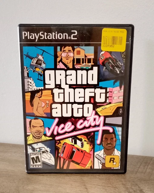 GTA Vice City Sur PS2 – Complet, Boîtier Et Manuel, Très Bon état, Jeu FR