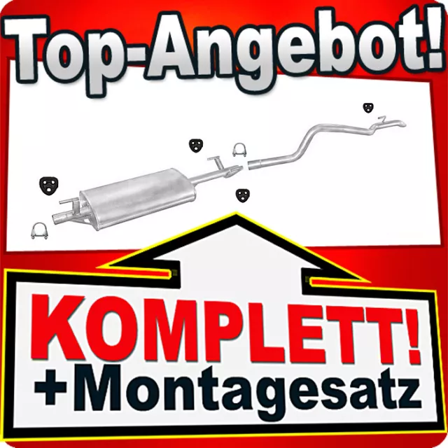 Auspuff für MERCEDES SPRINTER 208 308 D SWB mit KAT Auspuffanlage