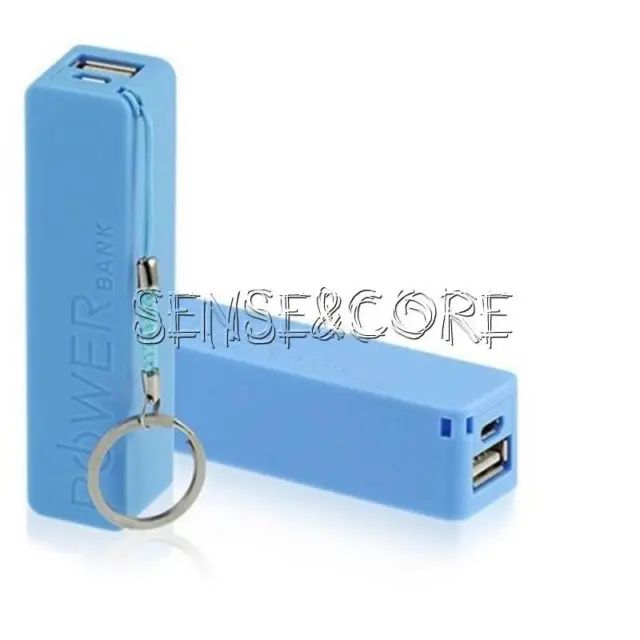 Blue 1800/2200/2600mAh USB Power Bank Case 18650 Battery Charger DIY Kit Box New