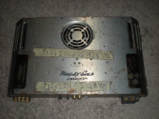 Old School Phoenix Gold ZX600Ti Amplifier Amp ASIS UNTESTED