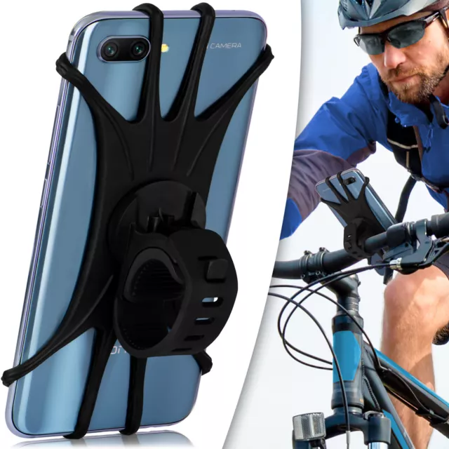 Fahrrad Handy Halterung für Samsung iPhone uvm Oberrohr Vorbau Lenker Halterung