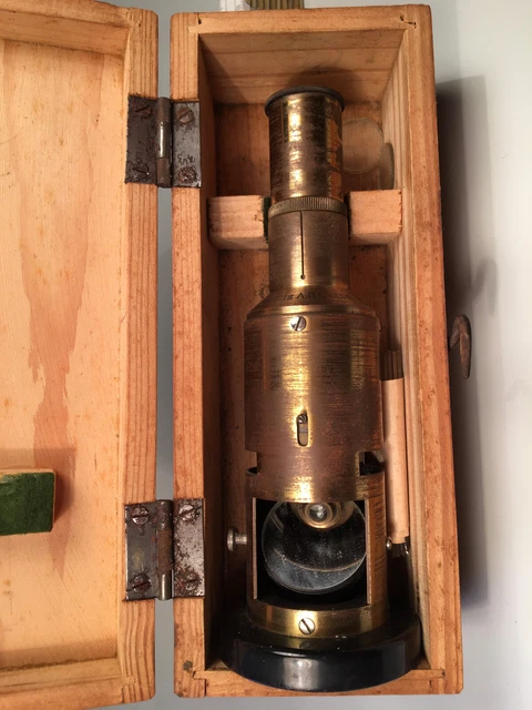 Schütz A.G. Cassel  Mikroskop / Trommelmikroskop / Messing
