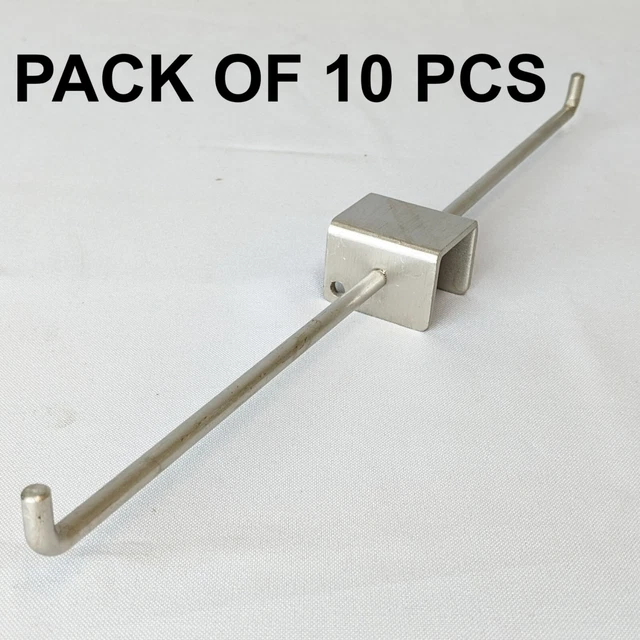 USED LP-011 Double 6" Arm Faceout Garment Rack Hook for 1" Tubes PACK OF 10 PCS