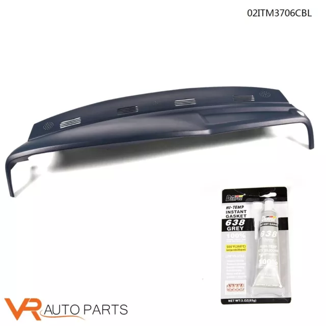 Blue Dash Cover Dashboard Overlay Cap Fit For 02-05 DODGE RAM 1500 2500 3500