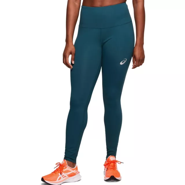 Asics Womens High Waist 2 Long Running Tights - Blue