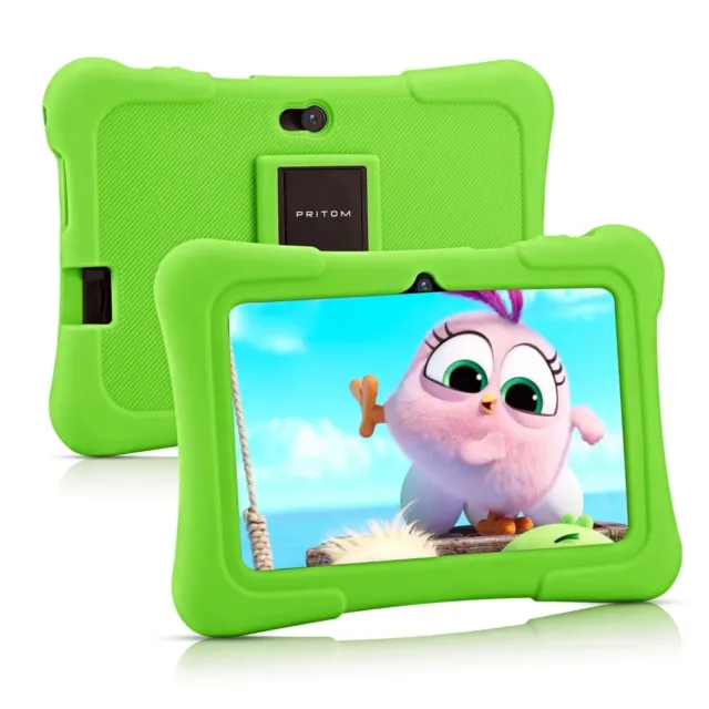 Tablet per Bambini Verde 7 Pollici Android in silicone fotocamera app installate