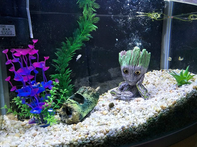 Decorative Aquarium Air Bubbler Oxygen Pump Ornaments Fish Tank Décor Stone