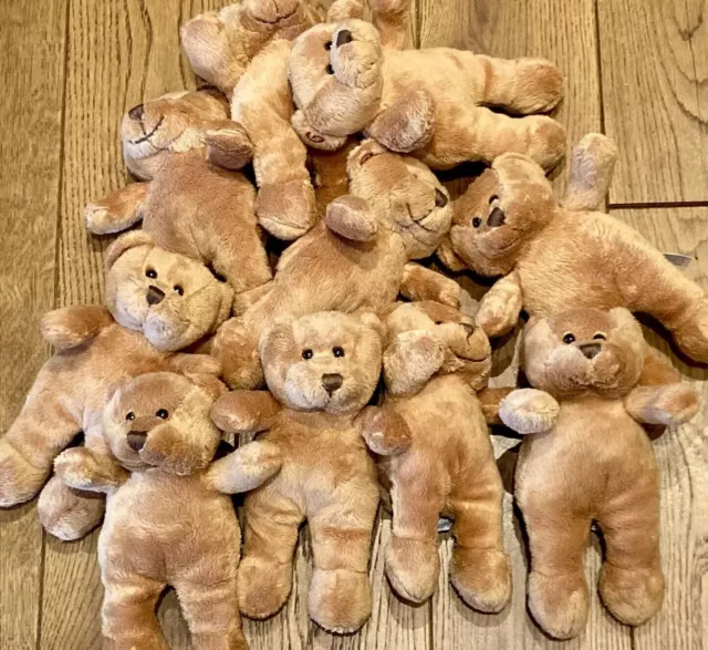 PACK of  x 10 Soft 🧸TEDDY BEARS - Great for Xmas Party-bags/Fundraising! NEW!!