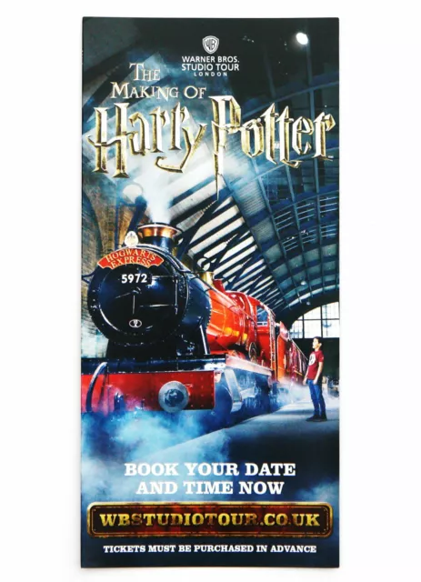 The Making Of Harry Potter Warner Bros Studio Tour London Leaflet Flyer New 2015
