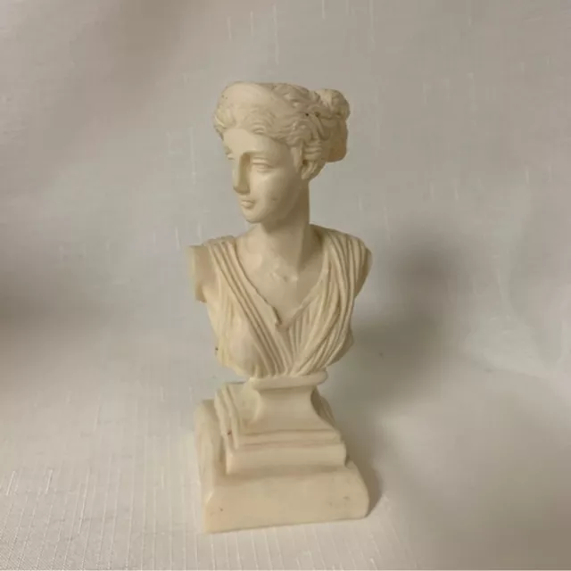 Miniature Bust Statue Diana Versailles Greek Goddess Artemis Moon Home Decor Art