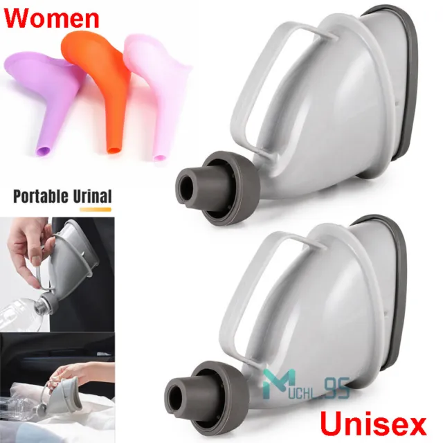 Orinal portatil para hombre y mujer inodoro para coche Camping exterior orinal