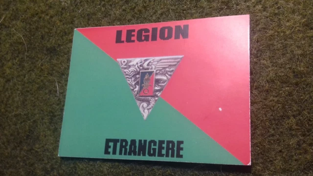 Autocollant Légion étrangère 1 REP - Vinyle Vert - Diamètre 9cm - Neuf - Thème Militaire