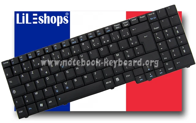 Clavier Chiclet Asus Pour PC Portable X75A – Français AZERTY – Noir – Neuf Sous Blister