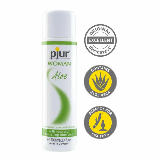 pjur WOMAN Aloe - Gel lubrifiant à base d'eau et d'aloe vera (100 ml)