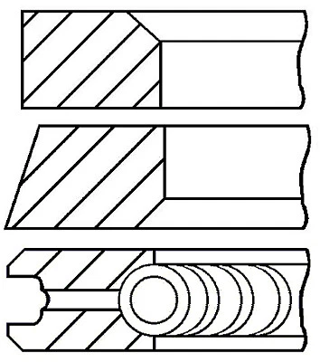 Piston Ring Kit for DACIA NISSAN RENAULT SAMSUNG:SM3,SM6,CUBE,JUKE,NOTE