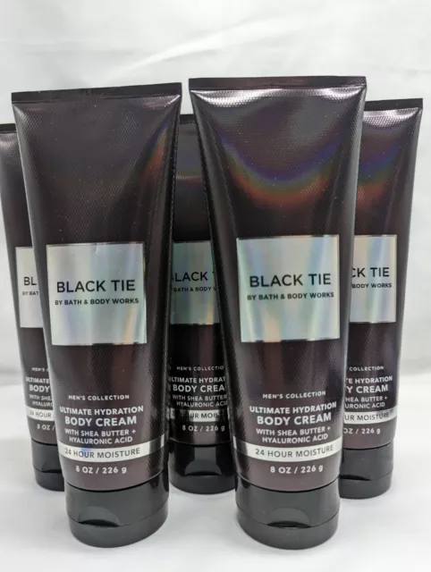 QTY 5 - Bath & Body Works Black Tie Ultimate Hydration Cream Lotion 8 Oz