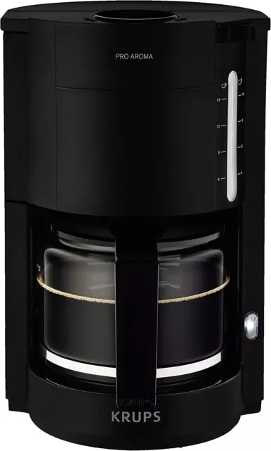 Krups F30908 Proaroma Filterkaffeemaschine Mit Glaskanne | 1,25L Füllmenge | 10-