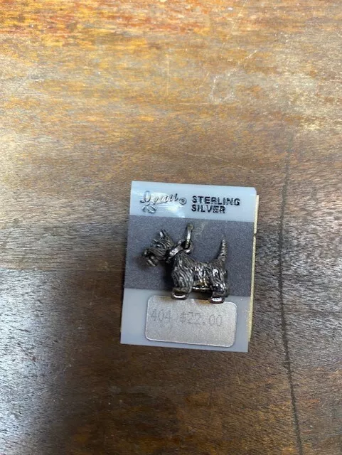 Sterling Silver SCOTTIE DOG Charm for Bracelet Scottish Terrier BEAUCRAFT