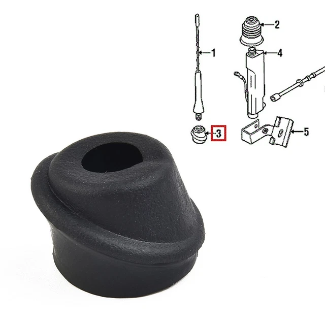Guarnizione antenna carbonio nero per Z3 Serie E36 Roadster 1995 2003