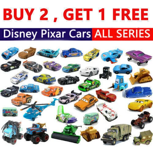 Disney Pixar Cars Lot Lightning McQueen 1:55 Diecast Model Car Aircraft Luigi