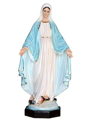 Statue Madonna Immaculate CM 130 IN Fibreglass With Eyes Painted