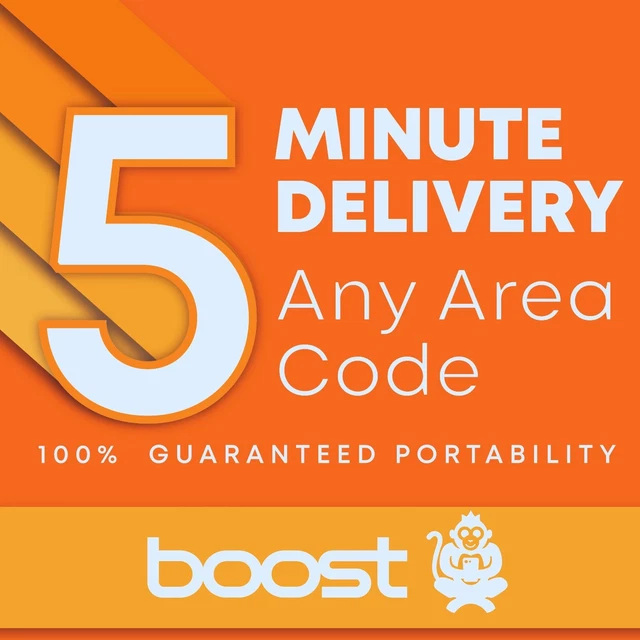 BOOST MOBILE PREPAID Port Numbers 5 MINUTE DELIVERY! RANDOM Area