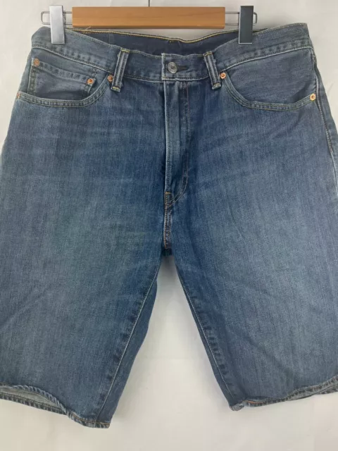 Levis 505 shorts denim jorts  size 36 zip blue