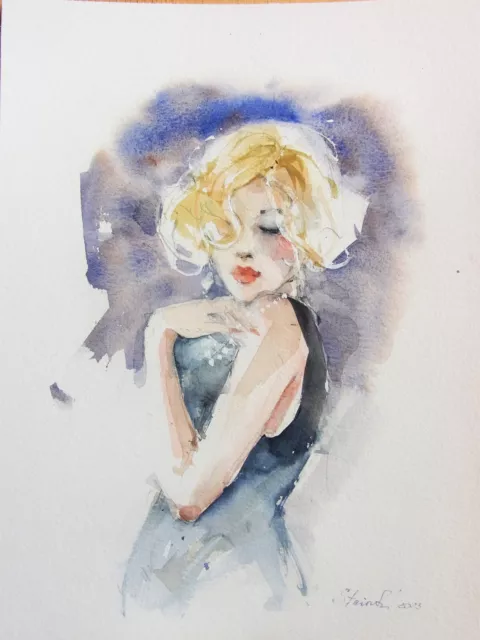 Original Aquarell ,Größe 21x29 cm.