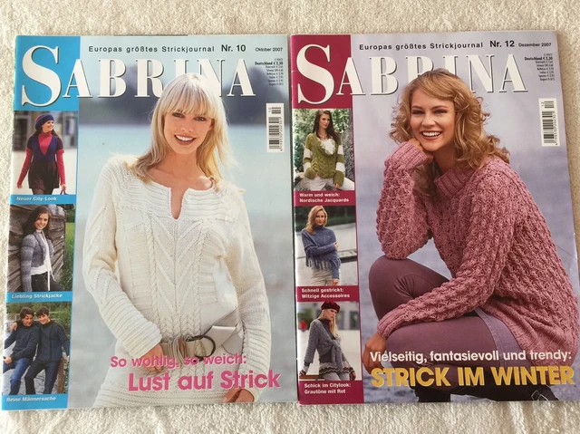 STRICK JOURNAL Sabrina 10/2007 + 12/2007  Handarbeit Stricken