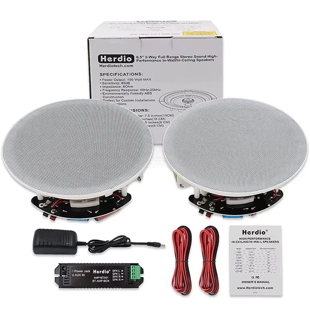 STUDIOFINIX 6.5" 300 Watts Bluetooth Ceiling Speakers - View #7