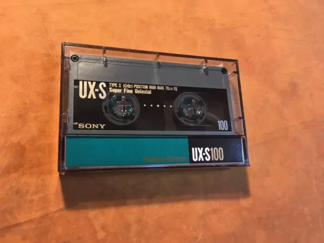1 x SONY UX-S 100 Cassette,IEC Il/High Position,Top Zustand,1990