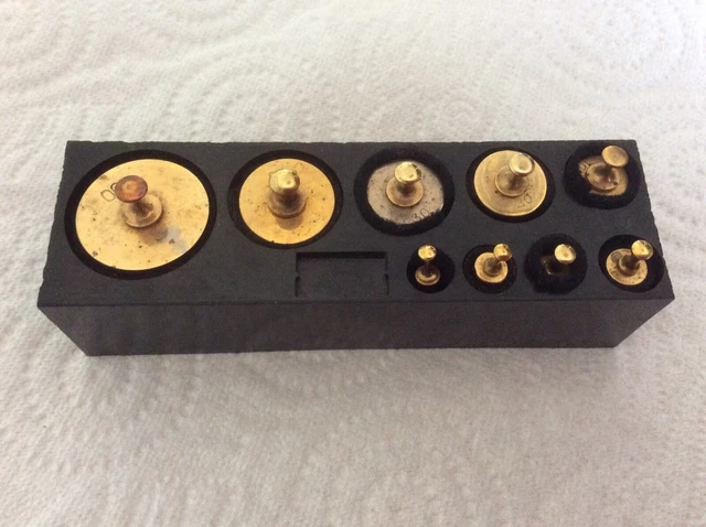 Lot De 15 Poids En Laiton - 1g, 2g, 5g, 10g - Fabriqué En France