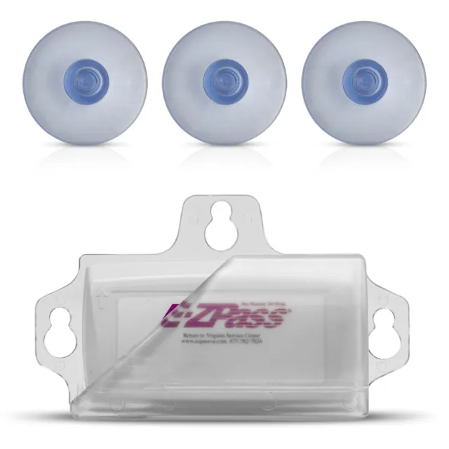 EZ Pass Holder for Windshield Suction Cup iPass Transponder Toll Pass Holder