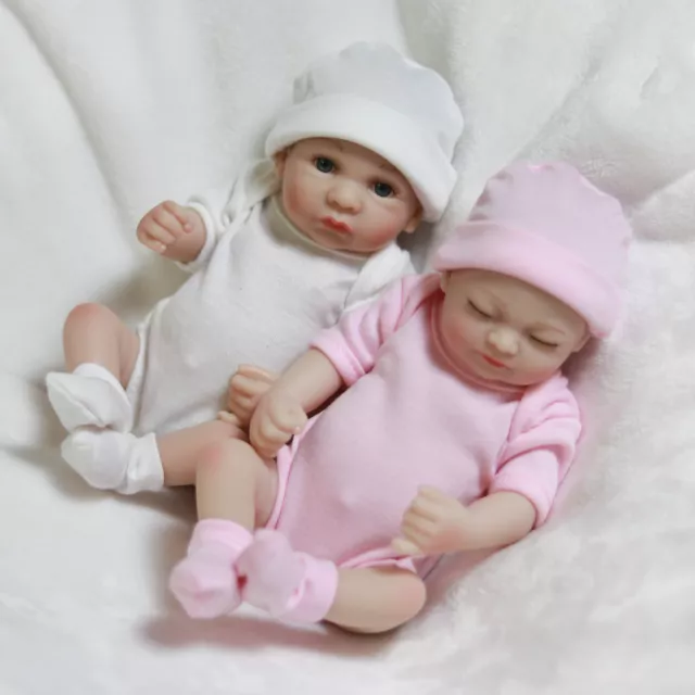 Reborn Dolls Baby Twins Full Body Vinyl Silicone Realistic Boy&Girl Kids Gifts