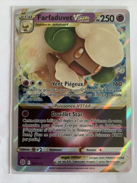 Carte Pokemon Farfaduvet Vstar 065/172 FA Eb09 Star Etincelantes Neuve Fr