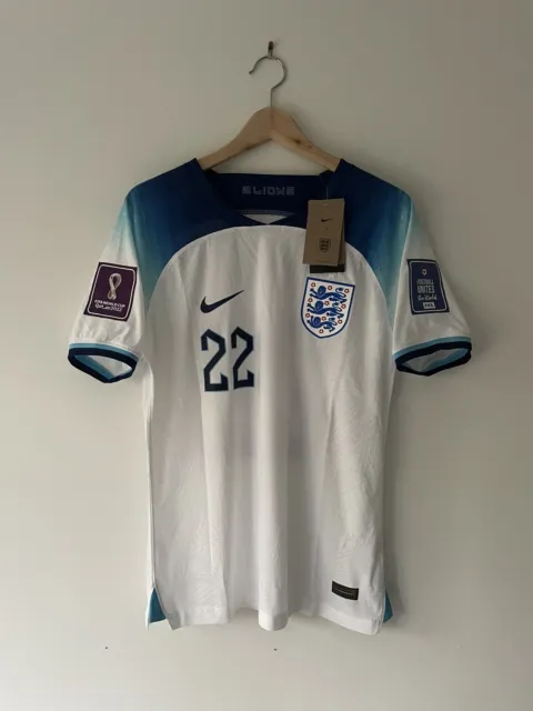 England Jude Bellingham Nike Dri-Fi ADV 2022 World Cup Home Shirt Large