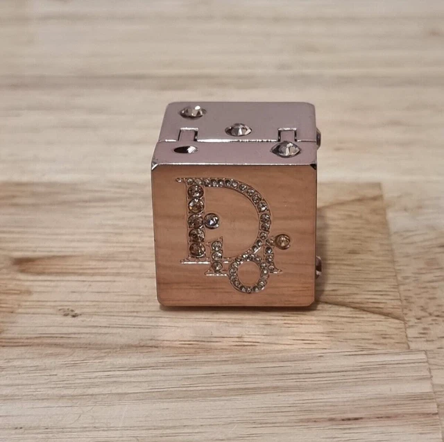 Christian Dior Summer Play Rose Gold Lip Gloss Trinket Box Keychain Key Chain