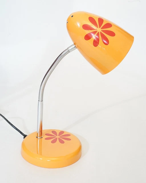 Lampe De Chevet Champignon Orange Rétro – 3 Couleurs, 10 Niveaux Luminosité, Rechargeable USB, Style Vintage