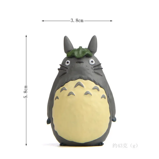 1PCS Ghibli My Neighbor Totoro Mini Figur Grün Leave Spielzeug 5cm