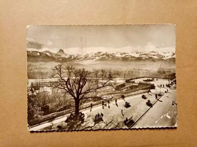 Carte Postale - Pau  - la chaine des Pyrénées vue du Boulevard