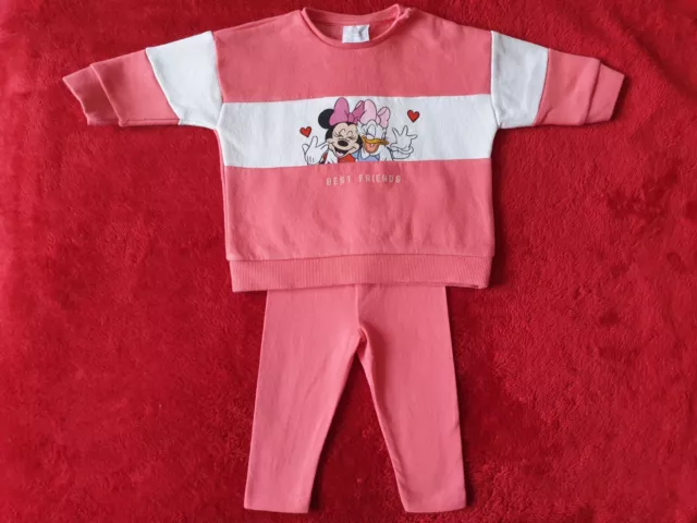 Baby Girls Pink Disney Minnie Mouse Top And Bottoms Upto 3 Months Brand  Tescos.