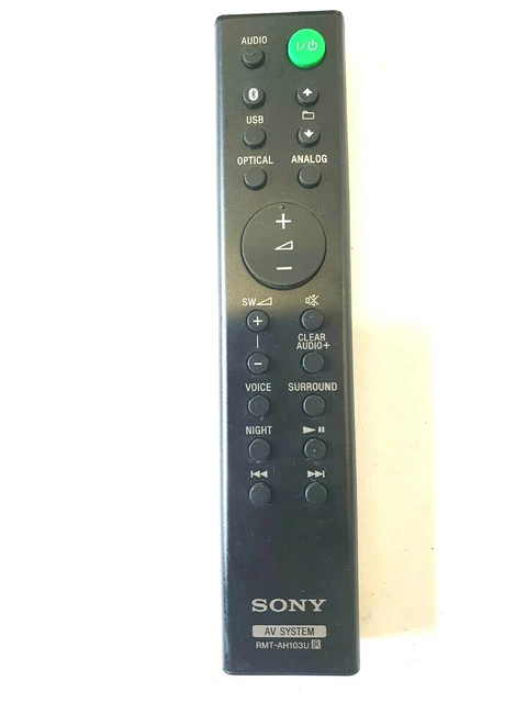 NEW REMOTE RMT AH103U for Sony Sound Bar HTCT80 HT CT80 SA CT80