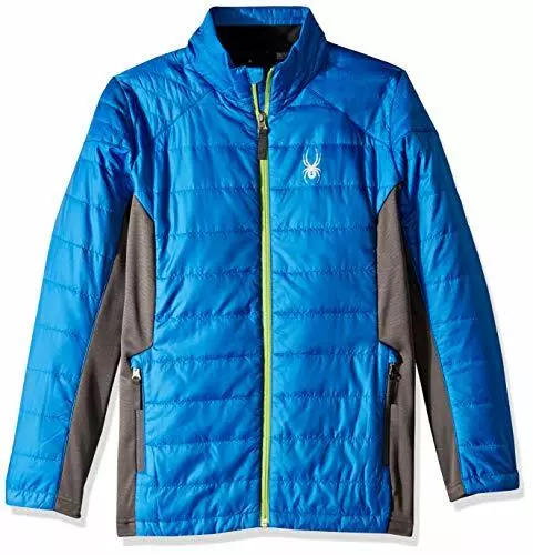 Spyder Boys' Glissade Insulator Jacket, Turkish Sea/Polar/Fresh, Large