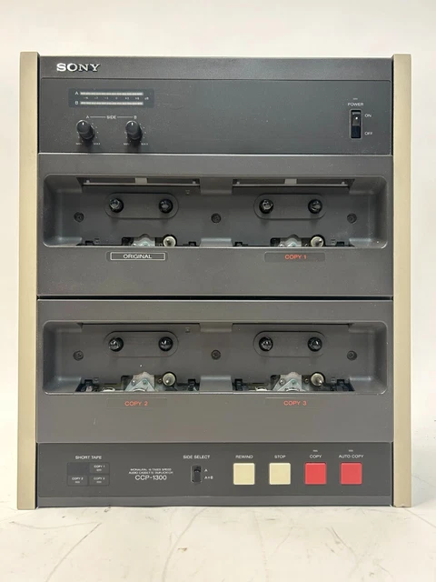 Sony CCP-1300 16x High-Speed Cassette Tape Master Duplicator Read Description