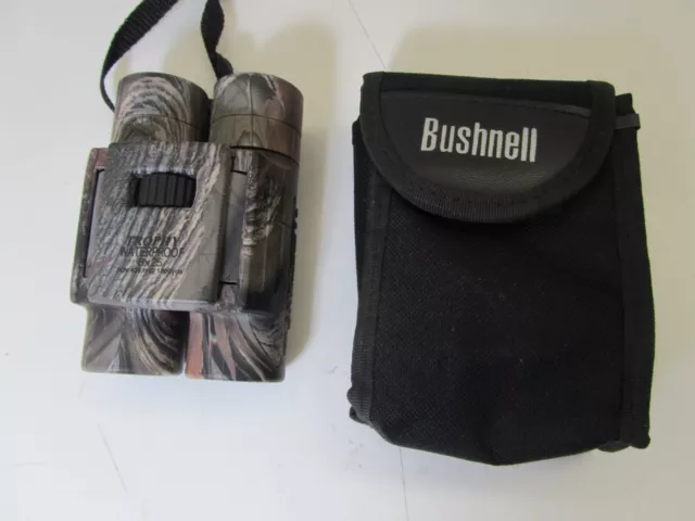 Bushnell Trophy Waterprooof 8x25 Pocket Binoculars + Case