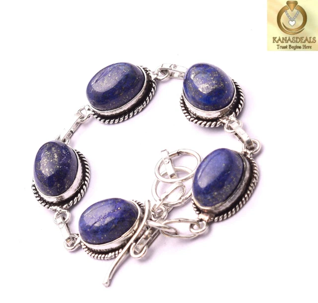 Lapis Lazuli Plated Bracelet Jewellery Terrific 12 Gm Value-Priced @1.99-63717