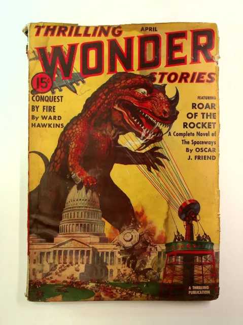 Thrilling Wonder Stories Pulp Apr 1940 Vol. 16 #1 GD