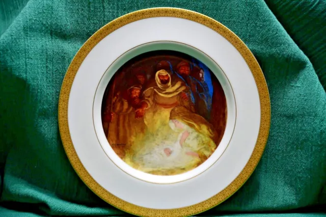 Danbury Mint 1977 Away In A Manger Limited Edition Christmas Holiday Plate