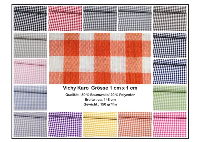 Substances Vichy à Carreaux Patchwork Tissu Tissé (E) Déco Vêtements Campagne 2